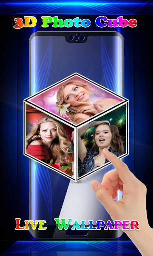 3D Photo Cube Live Wallpaper screenshot 1