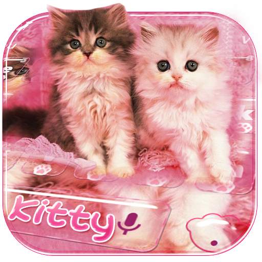 Pink Cat Kitty Keyboard Theme 10001002