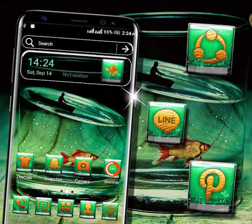 Glass Fisherman Launcher Theme screenshot 2
