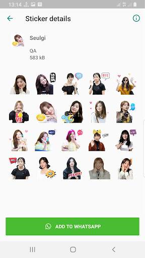 Red Velvet WAStickerApps KPOP Idol for Whatsapp screenshot 3