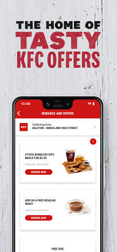 KFC UKI Mobile Ordering Offers and Rewards screenshot 1