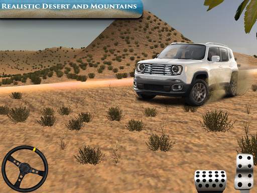 डेजर्ट जीप ऑफ-रोड 4x4 - कार चेज़र स्टंट स्क्रीनशॉट 3