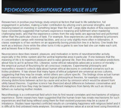 Meaning of Life screenshot 3
