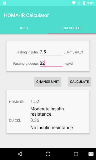 HOMA-IR Calculator screenshot 2