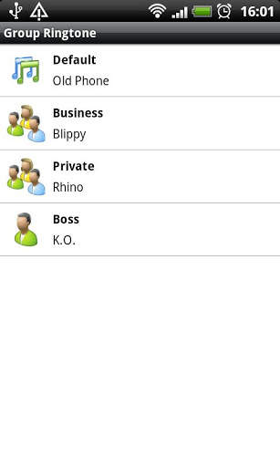 Group Ringtone Lite screenshot 1