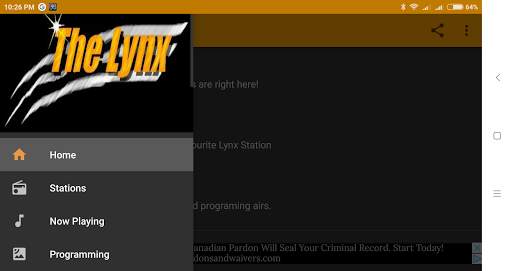 Lynx Internet Radio Network screenshot 7