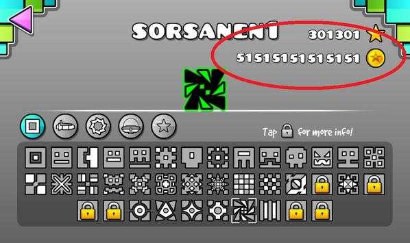 Coins Stars Geometry Dash скриншот 1