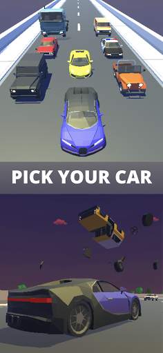 Car Smash - Arcade Car,Offline traffic Racing game screenshot 1