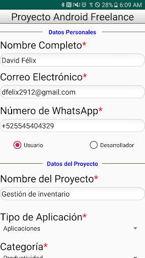 Proyecto Android Freelance screenshot 3