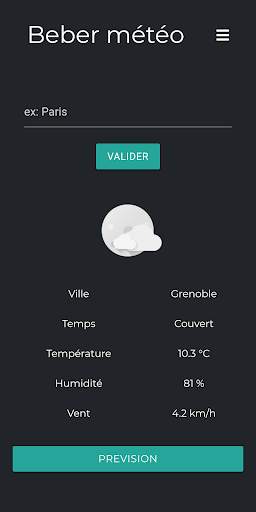 Beber Meteo स्क्रीनशॉट 1