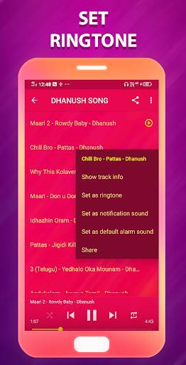 Dhanush Songs screenshot 3