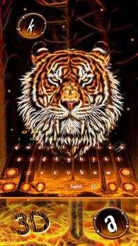 Tema Keyboard Tiger 3D screenshot 2