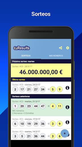 Euromillones: euResults screenshot 1