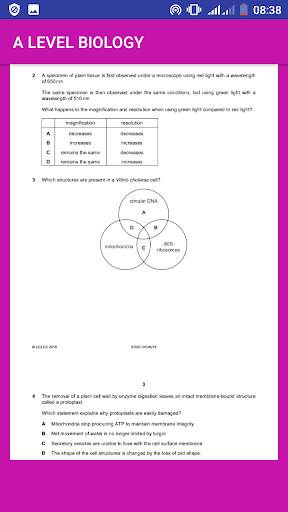 A-level Biology Pastpapers  Marking Schemes screenshot 3