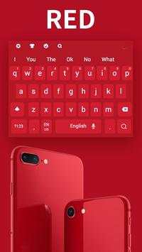 Keyboard For Phone 8 Red Edition screenshot 1