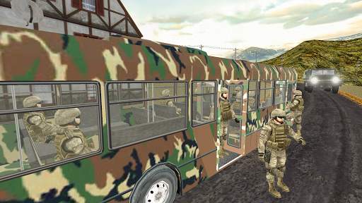 Offroad Uphill US Army Bus Driver Soldier Duty screenshot 3