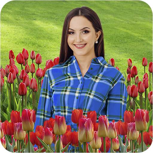 Rose Flower Background Photo Maker 1.0