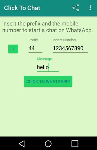 Click to Chat - Open a Chat screenshot 3