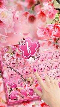 Pink Summer Flower Keyboard screenshot 2