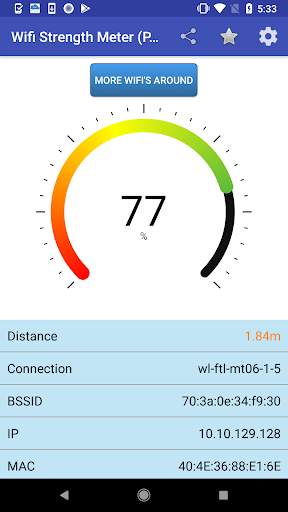 Wifi Strength Meter Pro screenshot 1