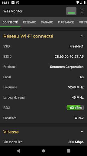 WiFi Monitor: analyseur de réseaux Wi-Fi screenshot 1