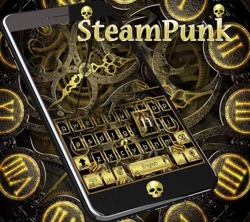 Steampunk Keyboard Tema screenshot 1
