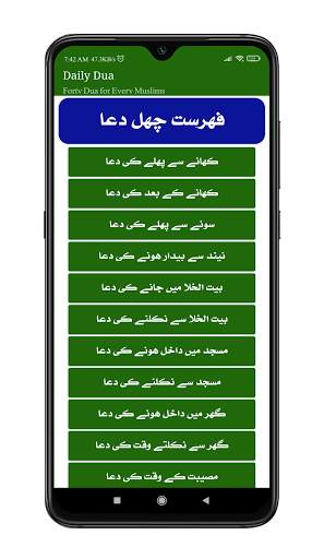 Daily Dua with Audio Offline | مسنون دعائیں screenshot 2
