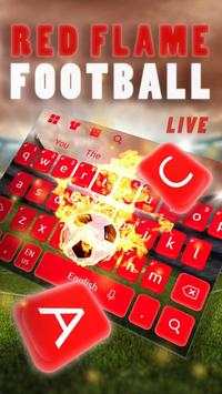 Api Sepak bola Merah Hidup Keyboard screenshot 2