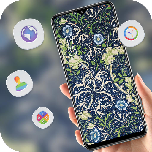 Abstract Tiled pattern flower theme icon