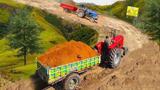 Farming Tractor Trolley Sim 3D 1 تصوير الشاشة