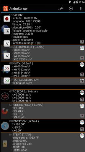 Androsensor - Temperature Sensor App screenshot 7
