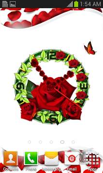 Rose Flower Clock screenshot 1