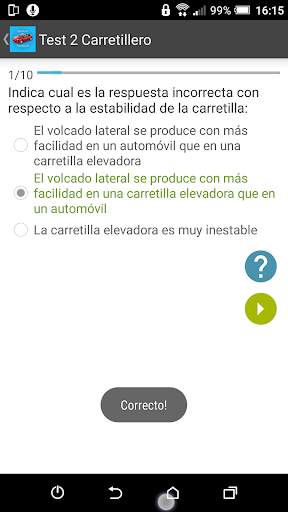 Curso Carretillero. Test Guru. screenshot 3