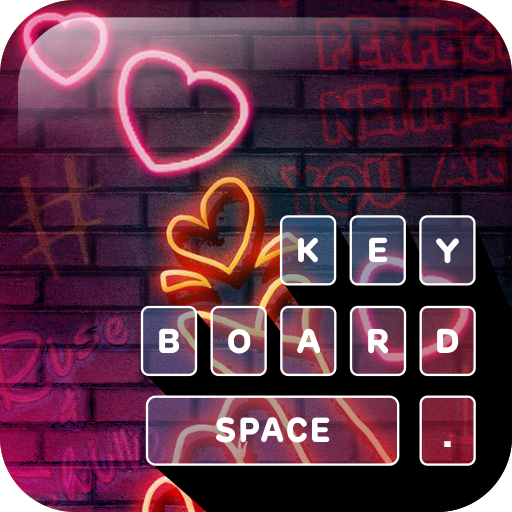 Keyboard Themes Fairy Lights Heart new icon