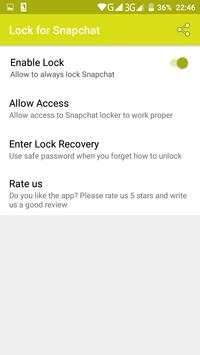 Lock for Snapchat screenshot 3
