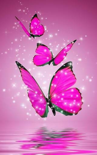 Pink Butterfly Live Wallapper screenshot 8