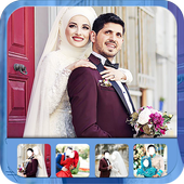 Hijab Couple Wedding Modern icon