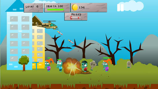 Helicopter Zombie War screenshot 1