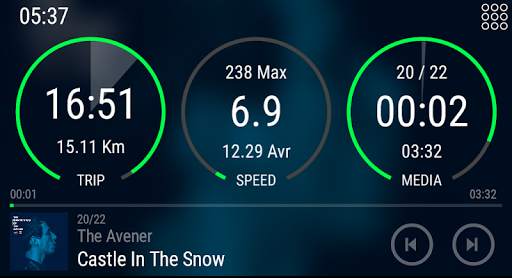 3 Circles - theme for CarWebGuru Launcher screenshot 4