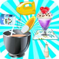 milkshake cooking and decoration games for girls logo
