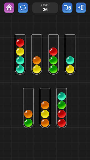 Sortir Bola, Game Puzzle Warna screenshot 1
