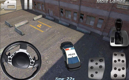 पुलिस कार पार्किंग 3 डी HD screenshot 2