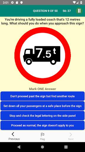 PCV / Coach / BUS Theory Test screenshot 5