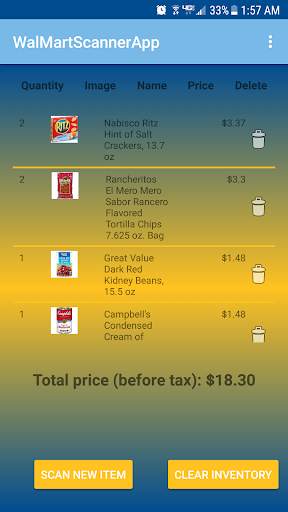 Price Scanner for Wal Mart Products 1 تصوير الشاشة