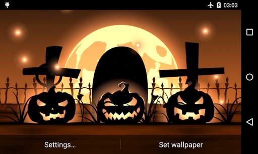 Halloween live wallpaper with countdown and sounds screenshot 12