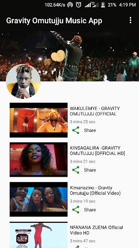 Gravity Omutujju Music App - Uganda's Best Rapper screenshot 1