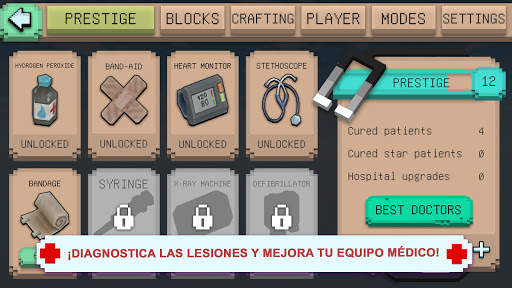 Pandemic Craft de juegos para médicos y hospitales screenshot 3