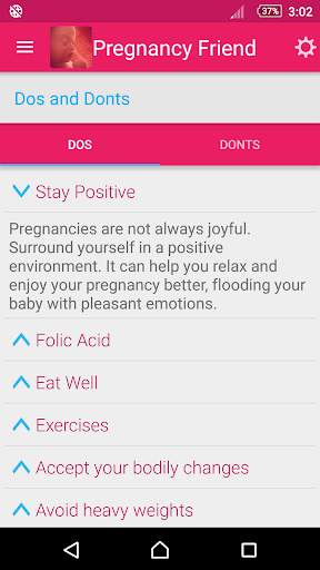 Pregnancy Friend App screenshot 3