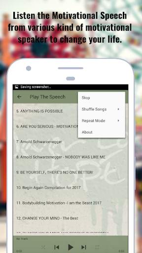 Motivational Speech App 1 تصوير الشاشة
