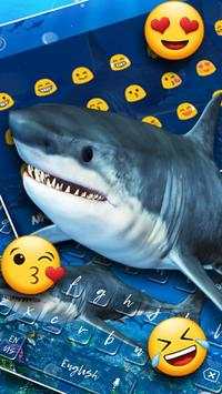 Ocean Shark Keyboard Theme screenshot 3